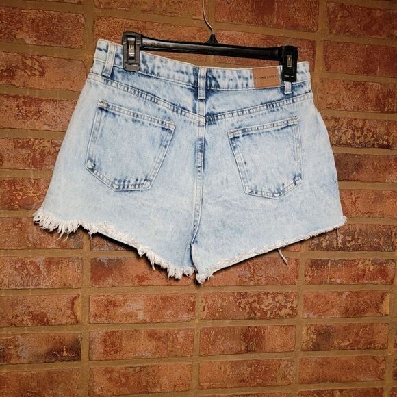 Vintage Flying Angel button fly Jean Skort Size 7 - Picture 2 of 6